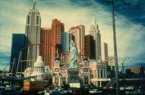 "New York, Las Vegas" Las Vegas, Nevada, Polacolor transfer, 30" x 36" x 1 1/2"