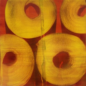 "Solstice" Oil on paper Monotype, 35” x 35”, 2009 